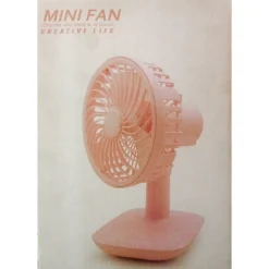 MINI VENTILATORE DA TAVOLO USB SILENZIOSO PORTATILE ALTEZZA REGOLABILE ROTAZIONE 180°