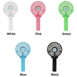 MINI VENTILATORE ELETTRICO RICARICABILE CON MICRO USB RECLINABILE 180° GRADI