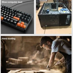 MINI VENTILATORE PORTATILE A BATTERIE RICARICABILE POTENTE SUPER GETTO DI ARIA