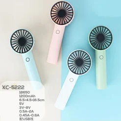 MINI VENTILATORE RICARICABILE USB PORTATILE POCKET CASA UFFICIO VIAGGI XC-5222