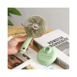 MINI VENTILATORE RICARICABILE USB PORTATILE PIEGHEVOLE PER CASA UFFICIO ESTATE