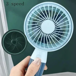 MINI VENTILATORE USB 3 VELOCITÀ REGOLABILE PORTATILE PICCOLA TASCABILE VIAGGI UFFICIO