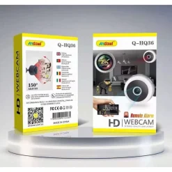 MINI WEBCAM TELECAMERA MULTIUSO INDOOR IP RICARICABILE HD SMART LIFE WIFI Q-HQ36