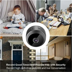 MINI WEBCAM TELECAMERA MULTIUSO INDOOR IP RICARICABILE HD SMART LIFE WIFI Q-HQ36