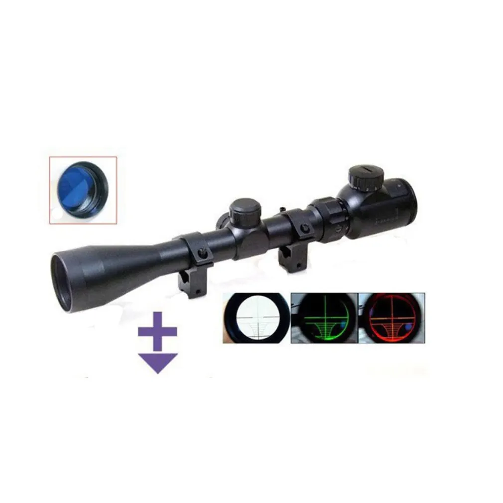 MIRINO OTTICO DI PRECISIONE PER FUCILE CARABINA CON RETICOLO ILLUMINATO 3-9X40E