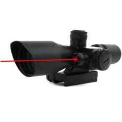 MIRINO OTTICO DI PRECISIONE CON RETICOLO ILLUMINATO 2.5-10X40 PUNTATORE LASER