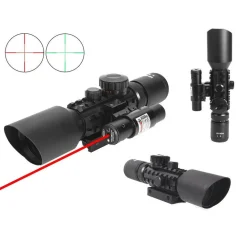 MIRINO OTTICO DI PRECISIONE PER FUCILE CARABINA CON RETICOLO ILLUMINATO 3-10X40