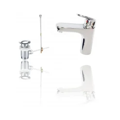 MISCELATORE BAGNO LAVANDINO ESY_52954 PILETTA SCARICO FILTRO FISSO DOPPIO FORO