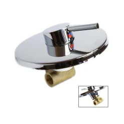 MISCELATORE DOCCIA DA INCASSO MONOCOMANDO BAGNO A MURO TONDO CROMATO