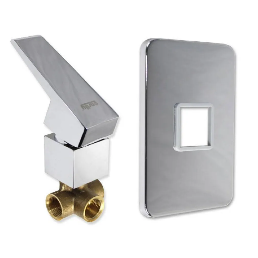 MISCELATORE PER DOCCIA INCASSO A PARETE RUBINETTO MONOCOMANDO MODERNO CROMATO