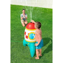MISSILE GIOCO SPRUZZA ACQUA GONFIABILE A RAZZO SPAZIALE BAMBINI 61X64X102CM 52572