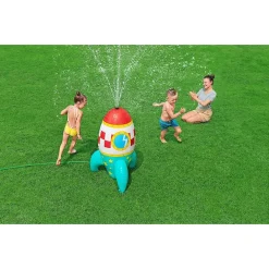 MISSILE GIOCO SPRUZZA ACQUA GONFIABILE A RAZZO SPAZIALE BAMBINI 61X64X102CM 52572