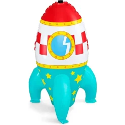 MISSILE GIOCO SPRUZZA ACQUA GONFIABILE A RAZZO SPAZIALE BAMBINI 61X64X102CM 52572