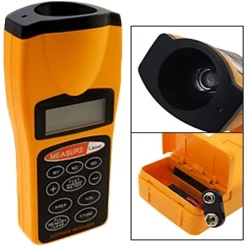MISURATORE DI DISTANZA METRO PUNTATORE LASER ULTRASUONI DISPLAY LCD MISURA 18 M