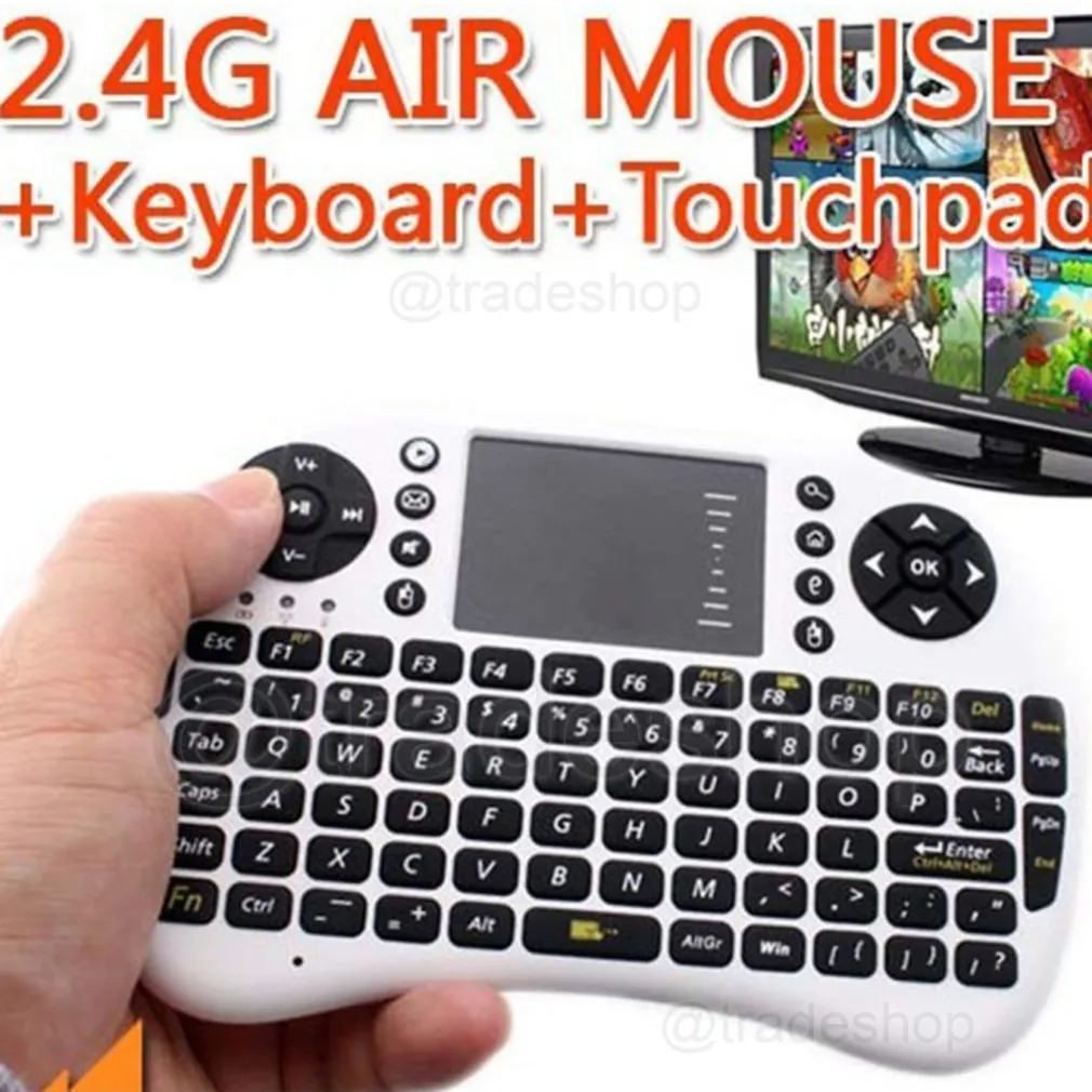 MNI TASTIERA TELECOMANDO WIRELESS con TOUCHPAD per MINIPC ANDROID UKB-500-RF