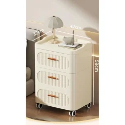 MOBILE CONTENITORE IN PLASTICA CON RUOTE 3 RIPIANI CASSETTI PER CAMERA SOGGIORNO INGRESSO