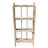 MOBILE SCAFFALE IN LEGNO 3 RIPIANI PORTA PIANTE OGGETTI MENSOLE ARREDAMENTO