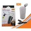 MONO AURICOLARE STEREO BLUETOOTH CON CLIP-ON RETRATTILE ASSOCIA 2 CELLULARI K36
