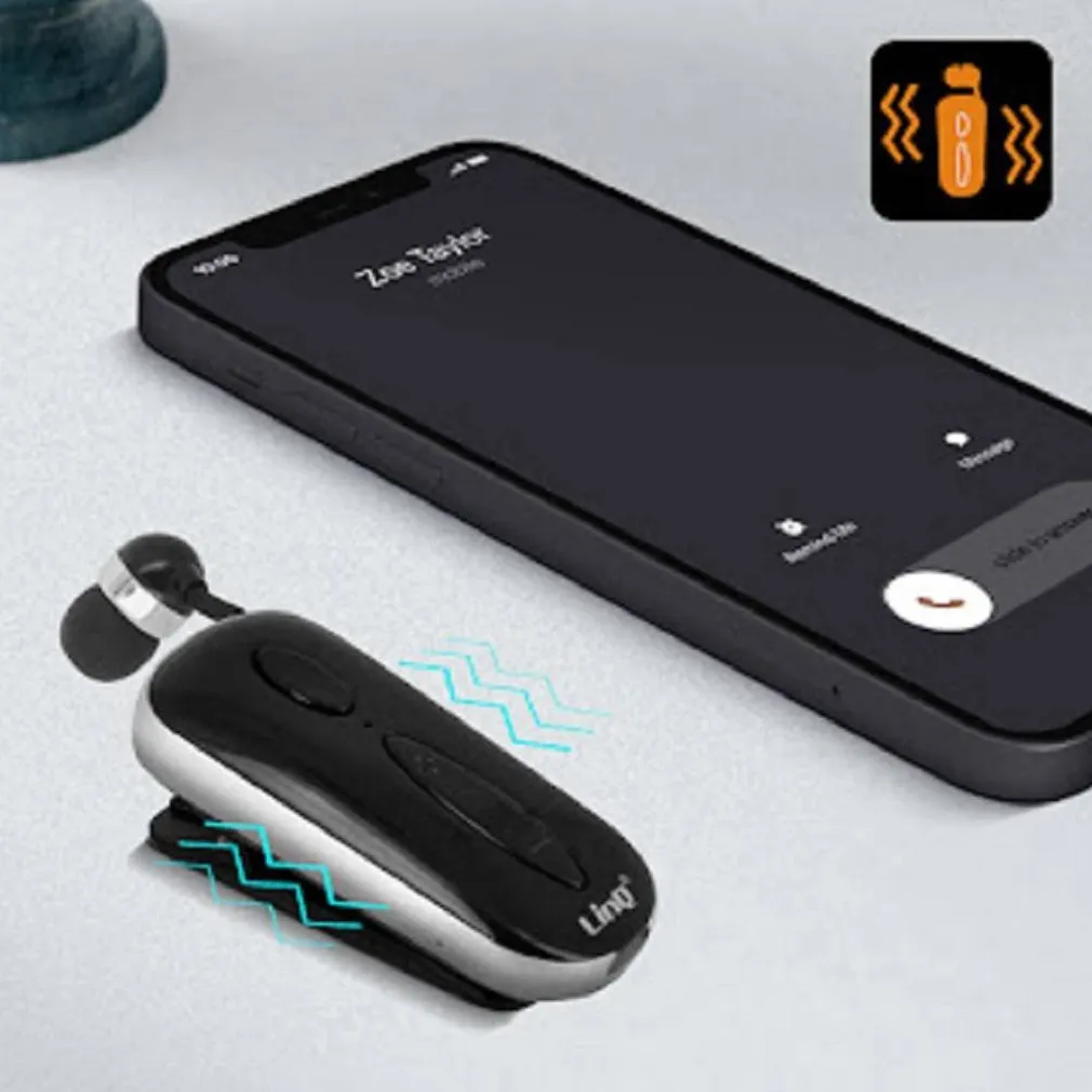 MONO AURICOLARE STEREO BLUETOOTH CON CLIP-ON RETRATTILE ASSOCIA 2 CELLULARI K36