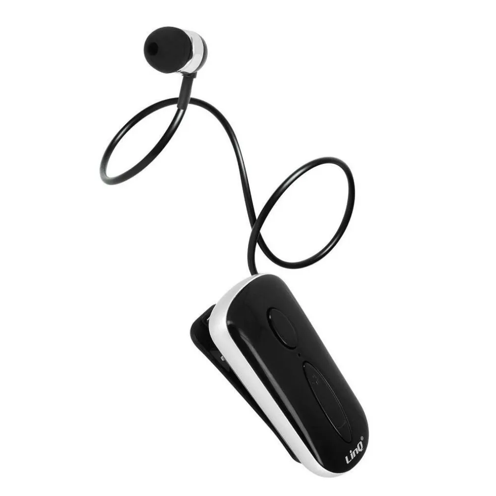 MONO AURICOLARE STEREO BLUETOOTH CON CLIP-ON RETRATTILE ASSOCIA 2 CELLULARI K36