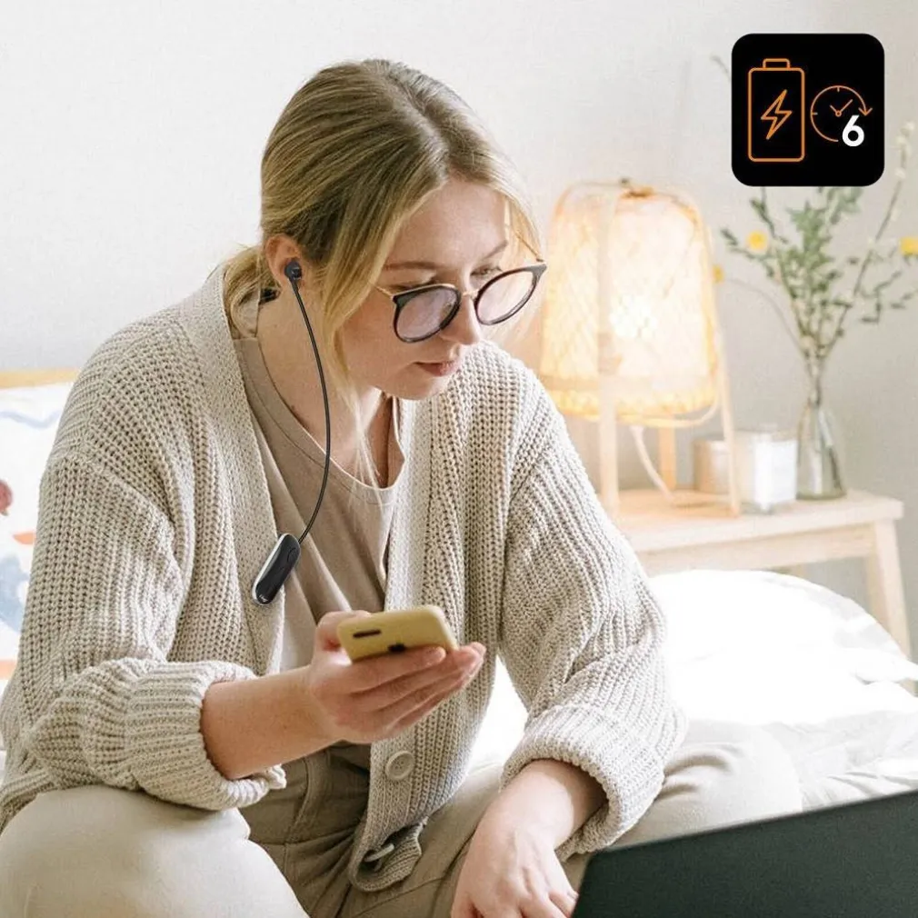 MONO AURICOLARE STEREO BLUETOOTH CON CLIP-ON RETRATTILE ASSOCIA 2 CELLULARI K36