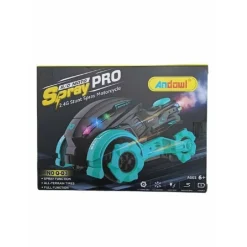 MOTOCICLETTA ACROBATICA TELECOMANDATA CON EFFETTO SONORO SPRUZZI D'ACQUA Q-D3