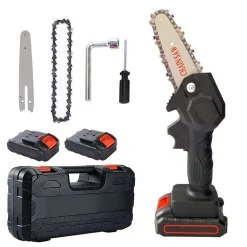 MOTOSEGA ELETTRICA 48V CON DOPPIA BATTERIA MOTOSEGA ELETTRICA 6'' PER TAGLIARAMI