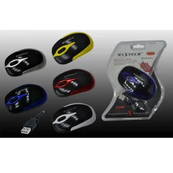 MOUSE CON CAVO USB OTTICO PER COMPUTER PC PORTATILE NOTEBOOK FILO MAXTECH M-Z005