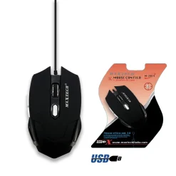 MOUSE DA GIOCO GAMING PER COMPUTER PC CAVO USB 2.0 FILO 1.2 MT TASTI MAXTECH M-Z014