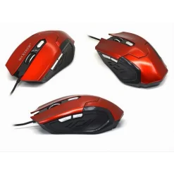 MOUSE DA GIOCO GAMING PER COMPUTER PC CAVO USB 2.0 FILO 1.2 MT TASTI MAXTECH M-Z014