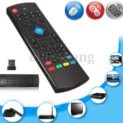 MOUSE E TASTIERA TELECOMANDO PER ANDROID TV BOX MX 3 U5E7 2.4GHZ SENZA FILI