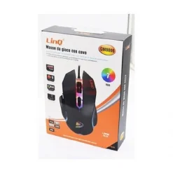 MOUSE GAMING DA GIOCO CON FILO USB 2.0 DPI REGOLABILE 4800DPI 7 LUCI RGB GM8006