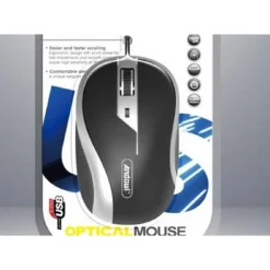 MOUSE OTTICO CON CAVO USB SILENZIOSO CABLATO PER COMPUTER PC NOTEBOOK QM80