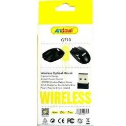MOUSE OTTICO WIRELESS Q710 SENZA FILI USB PER NOTEBOOK PC COMPUTER 1200DPI 2,4GHZ