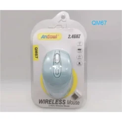 MOUSE SENZA FILI SENSORE OTTICO WIRELESS 2.4GHZ DISTANZA 6/10 METRI PER PC QM67