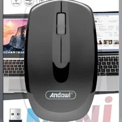 MOUSE USB OTTICO RAGGIO FINO A 10M WIFI WIRELESS 2.4GHZ 1000 DPI PER PC QM71