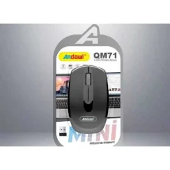 MOUSE USB OTTICO RAGGIO FINO A 10M WIFI WIRELESS 2.4GHZ 1000 DPI PER PC QM71