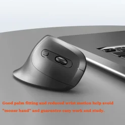 MOUSE VERTICALE PER MANO DESTRA DA GIOCO ERGONOMICO POLSO OTTICO PER PC NERO