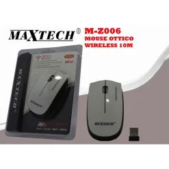 MOUSE WIRELESS DA 2.4 GHZ SENZA FILO ULTRA SLIM BIANCO - NERO PC TABLET DESIGN