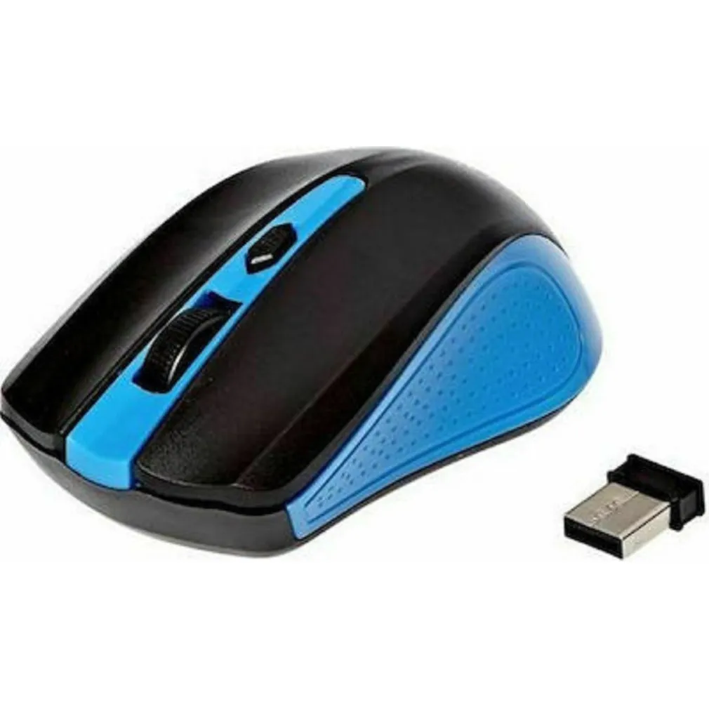 MOUSE WIRELESS OTTICO 2.4GHZ RICETRASMETTITORE USB ERGONOMICO COMPUTER PC AN-211