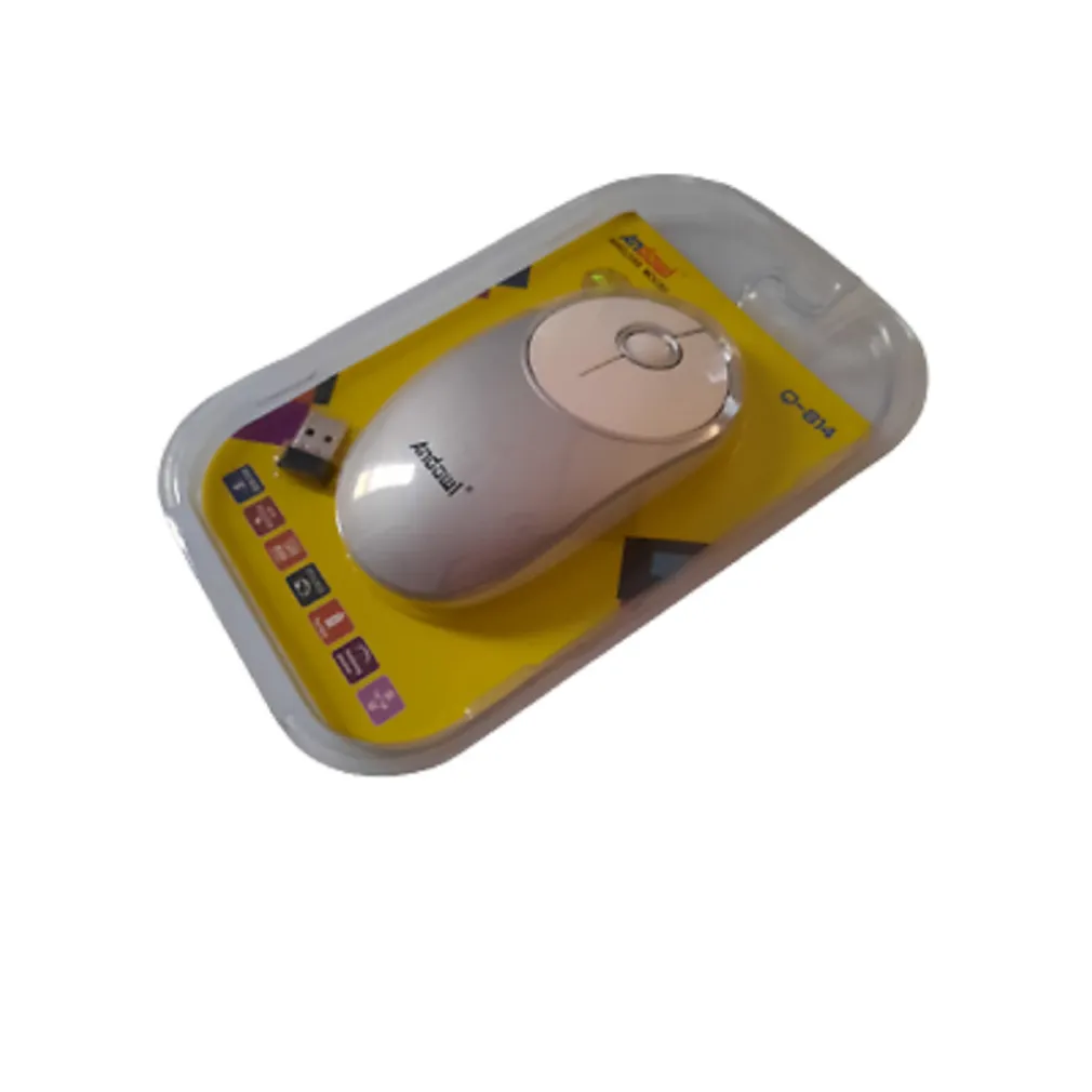 MOUSE WIRELESS OTTICO SENZA FILI USB NOTEBOOK PC COMPUTER 1200 DPI 2,4GHZ Q-814