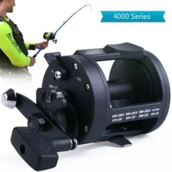 MULINELLO DA PESCA A TRAINA TAMBURO PER ACQUA SALATA MANO DESTRA TSSD 4000L