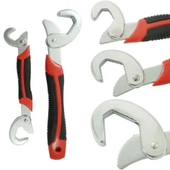 MULTI CHIAVE CHROME DADI BULLONI 3 IN 1 UNIVERSALE AUTOBLOCCO SNAP N GRIP 2 PZ