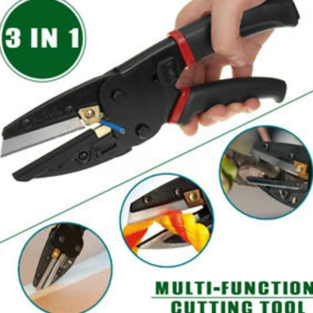 MULTI CUT 3 IN 1 UTENSILE DA TAGLIO FORBICE PINZA ULTRA POTENTE GIARDINO LAVORO