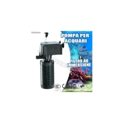 MULTI FILTRO INTERNO PER ACQUARIO IMMERGIBILE CON VENTOSA IPF-448 6W 450L/H