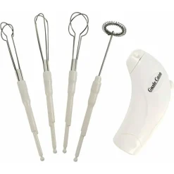 MULTI MIXER BIANCO 4 ACC FRULLINO MISCELATORE SBATTITORE COCKTAIL ZUPPE SCHIUMA