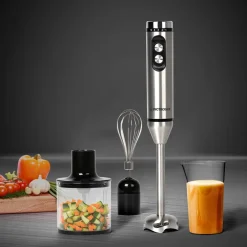 MULTIROBOT DA CUCINA 400 WATT 3IN1 MONTA TRITA FRULLA CON 5 VELOCITÀ + FUNZIONE TURBO