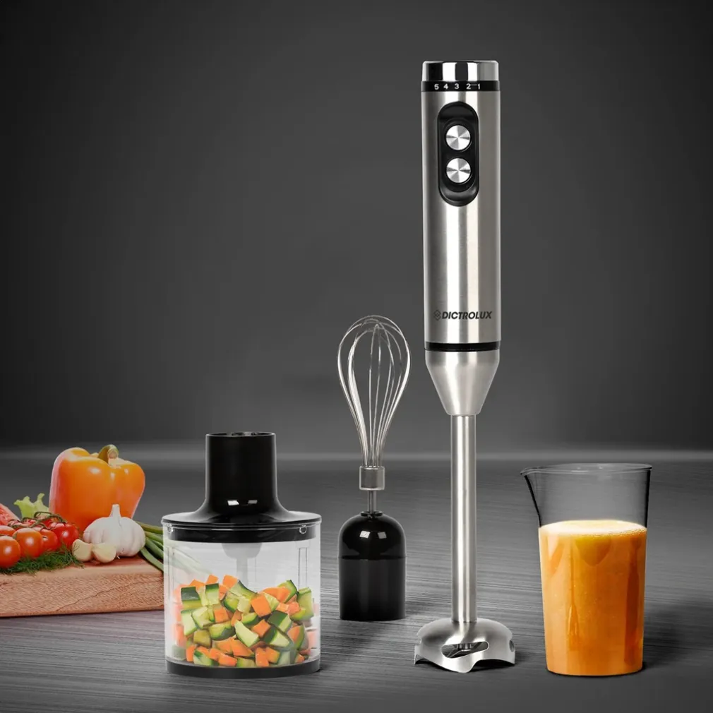 MULTIROBOT DA CUCINA 400 WATT 3IN1 MONTA TRITA FRULLA CON 5 VELOCITÀ + FUNZIONE TURBO