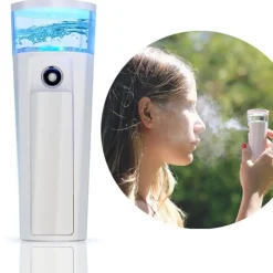NANO SAUNA FACCIALE COMPATTO 969 PORTATILE PALMARE PULIZIA VISO VAPORE RICARICA