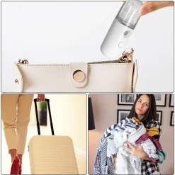 NANO SPRAY IDRATANTE UMIDIFICATORE FACCIALE VAPORIZZATORE VISO TASCA VIAGGIO CORDLESS